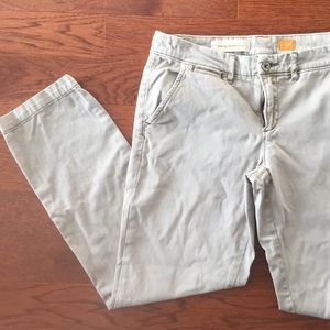 Anthropologie Pilcro Hyphen Chinos in Moss Green